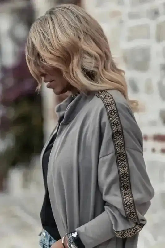 Aztec Charm Duster Cardigan