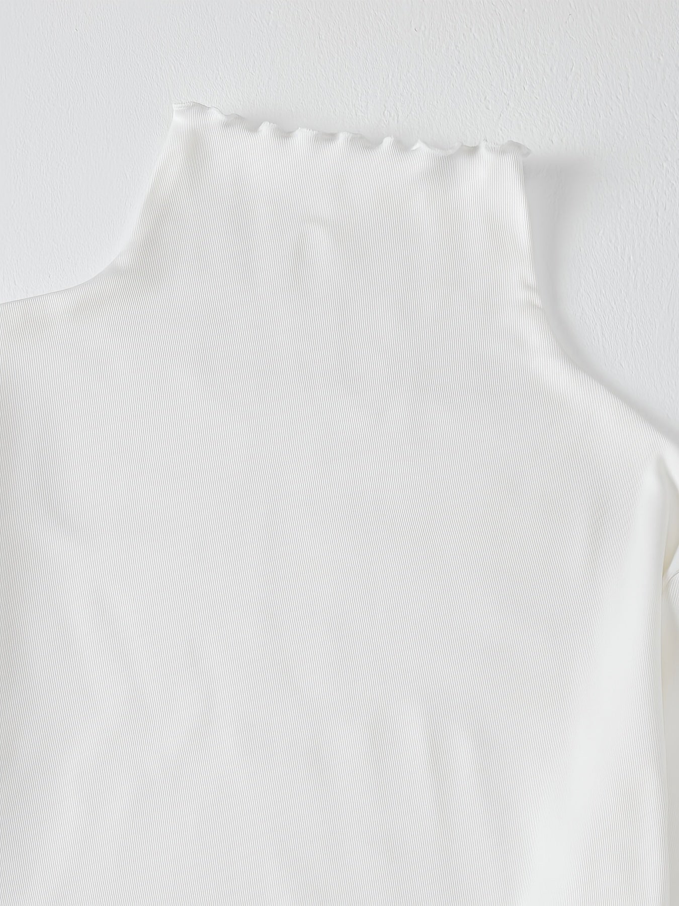 3pcs Women's Thermal Long Sleeve High Neck Tops - Stretchy Lace Collar Layering Shirts, Slim-Fit Winter Base Layers in Black/White/Grey | Soft Warmth for Casual & Formal Outfits, Hand Washable High-Elastic Fabric